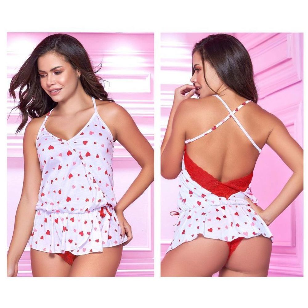 Mapale 7337 Top and Cheeky Bottoms Pajama Set
